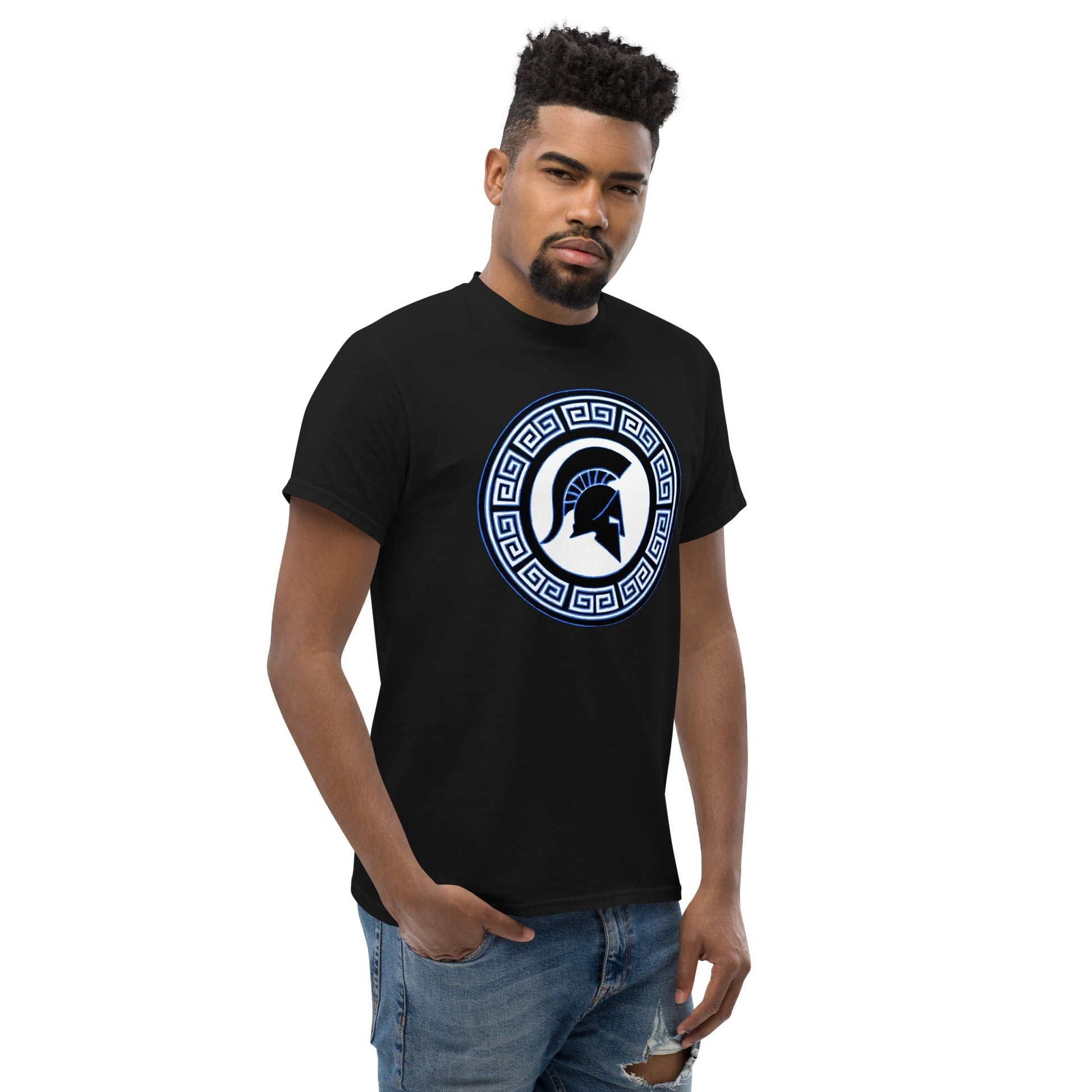 Scar Design T shirt Spartan Warrior Shield T-shirt