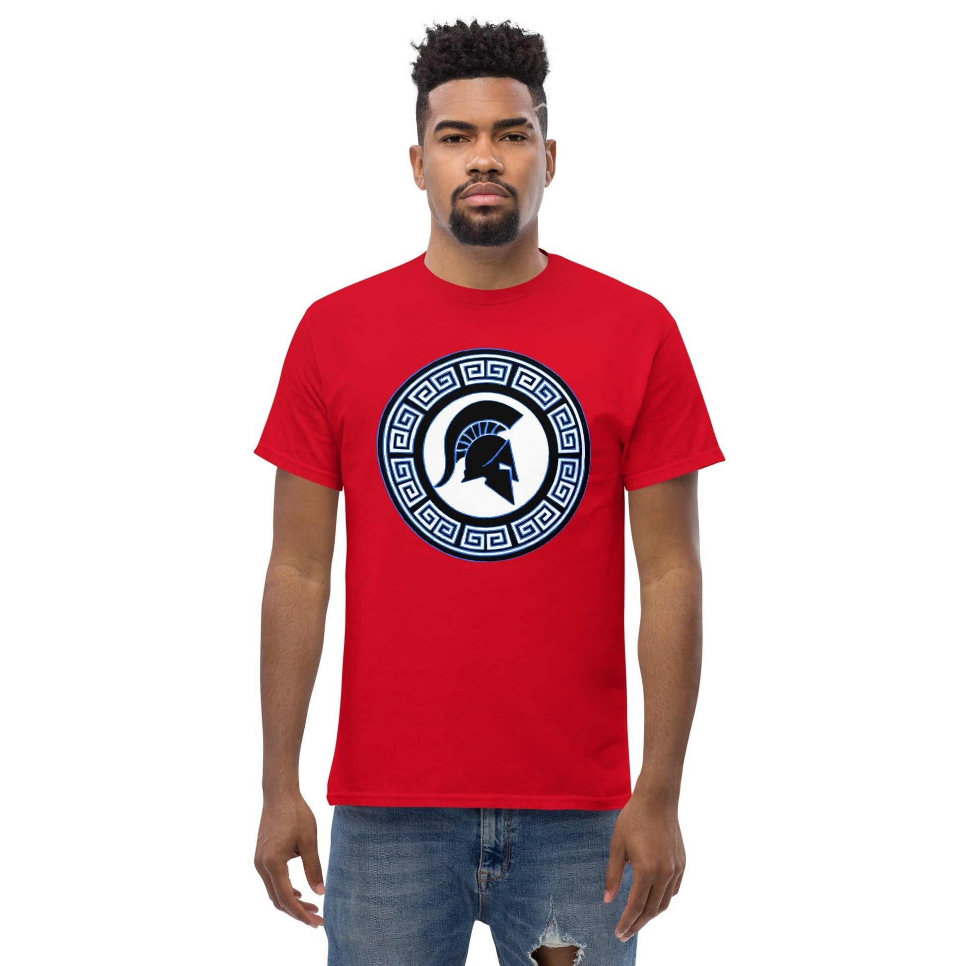 Scar Design T shirt Spartan Warrior Shield T-shirt