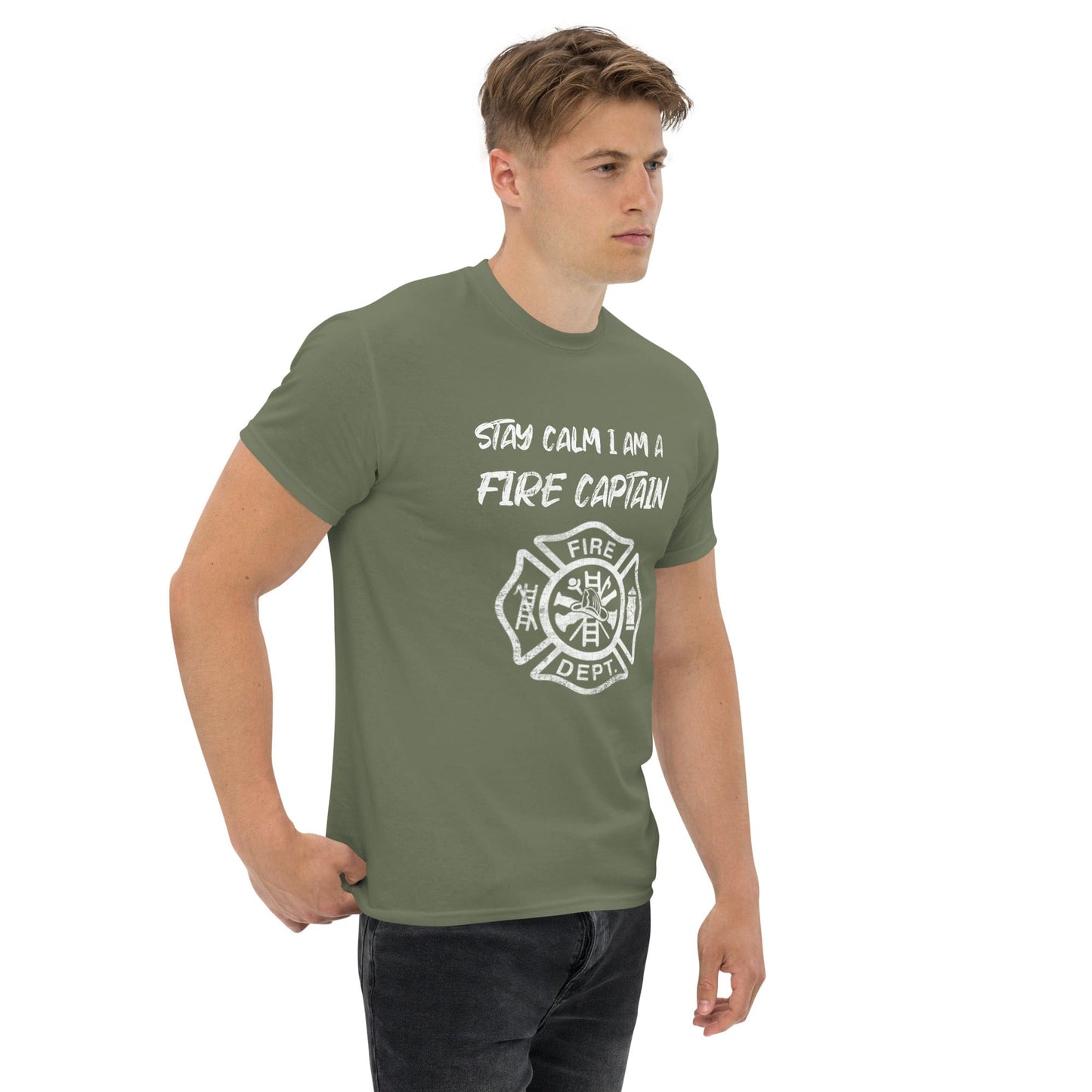 Stay Calm Fire Captain T-shirt