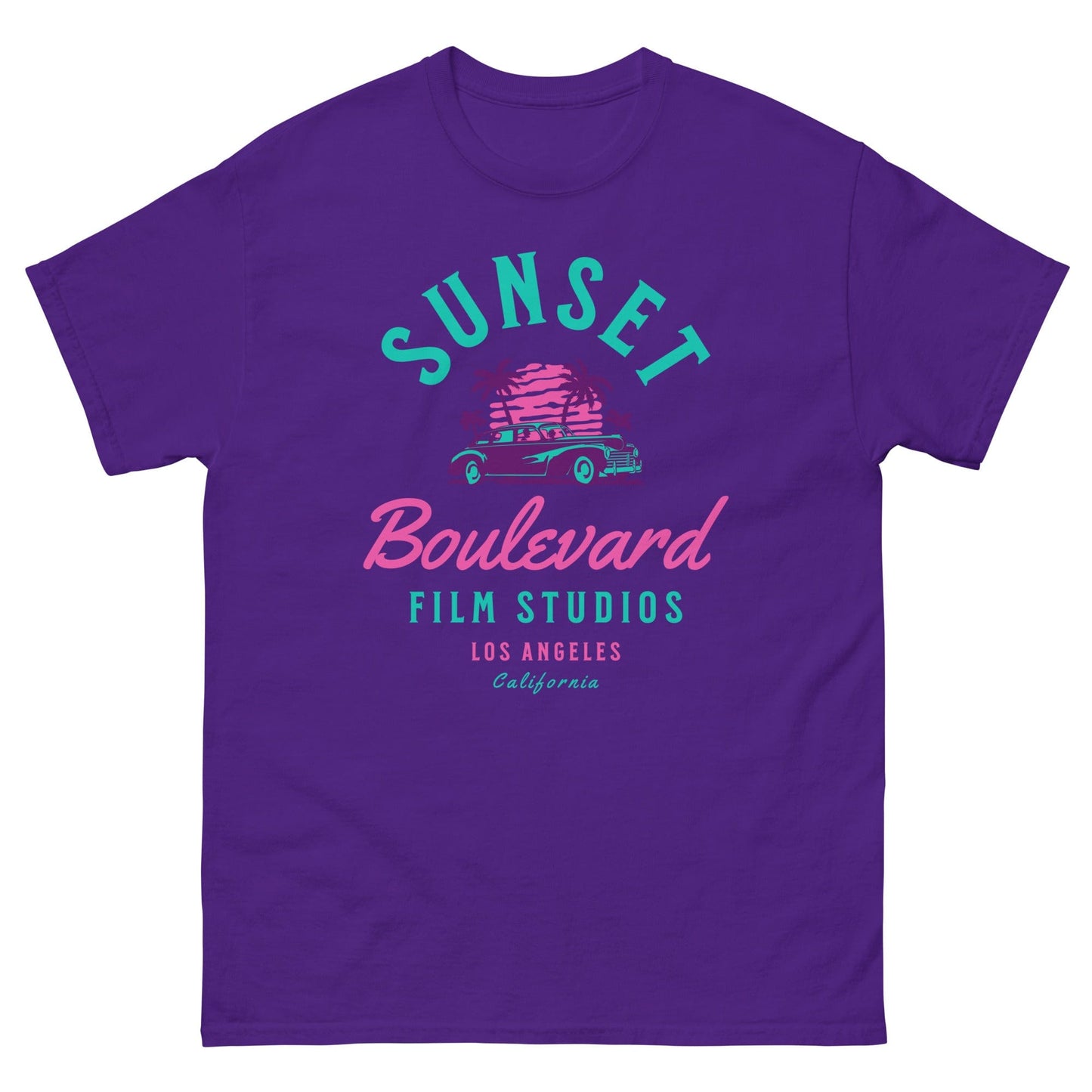 Sunset Boulevard Film Studios T-shirt Purple / S