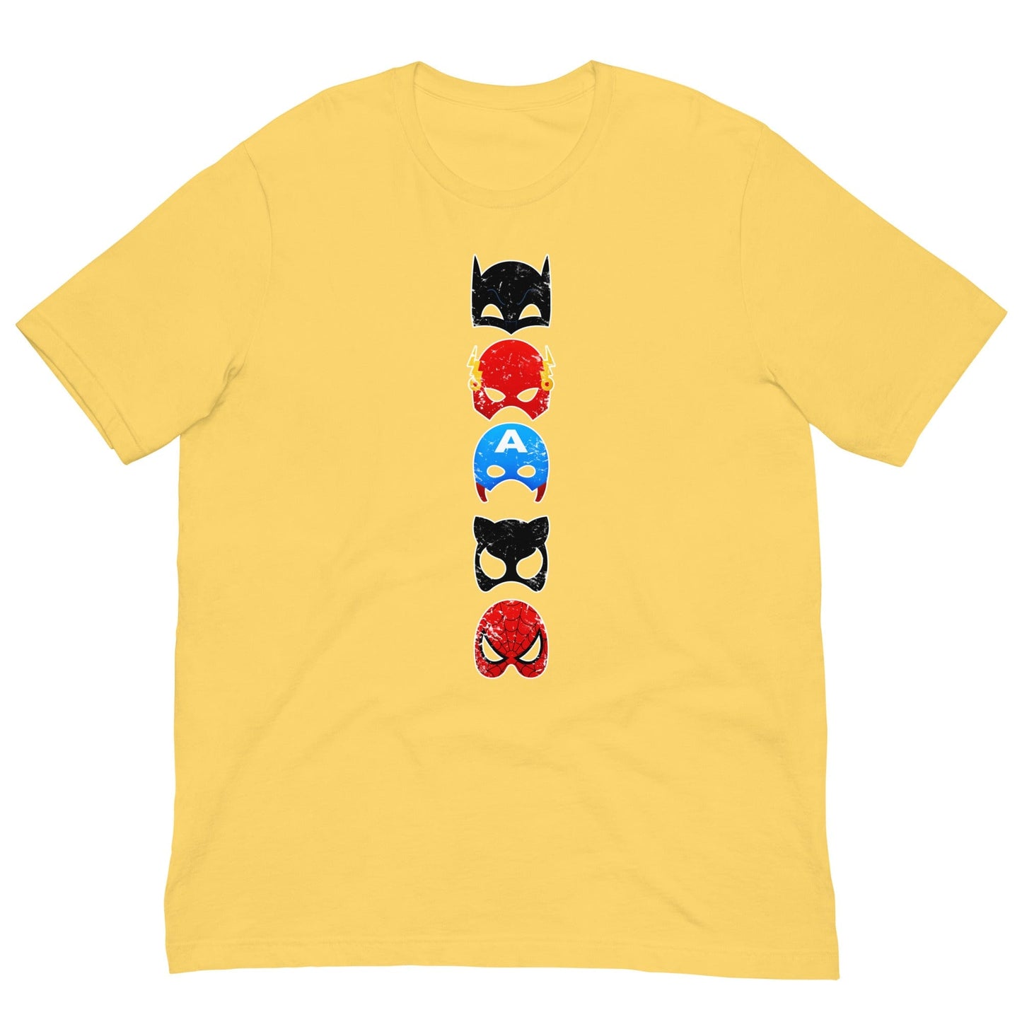Superheroes T-shirt Yellow / S