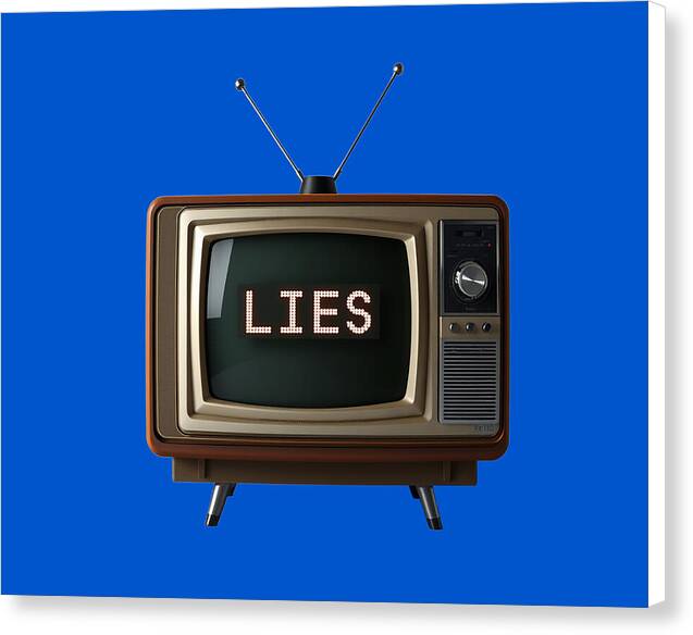 Television Lies - Canvas Print
