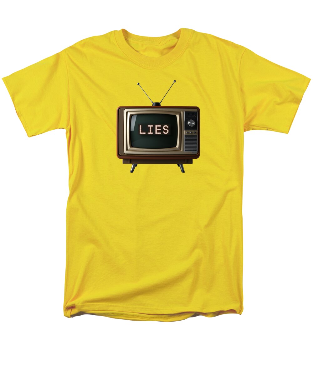 Television Lies - Men's T-Shirt  (Regular Fit)