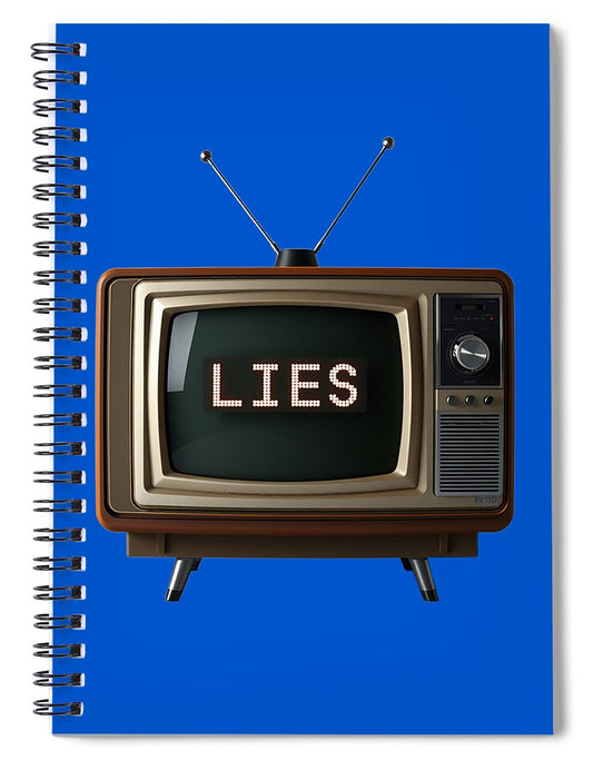 Television Lies - Spiral Notebook