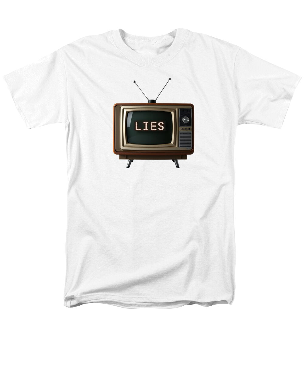 Television Lies - Men's T-Shirt  (Regular Fit)