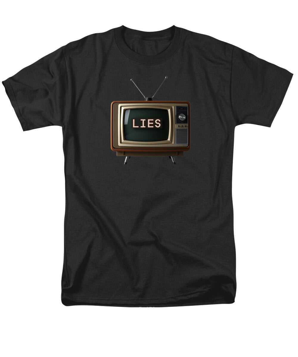 Television Lies - Men's T-Shirt  (Regular Fit)