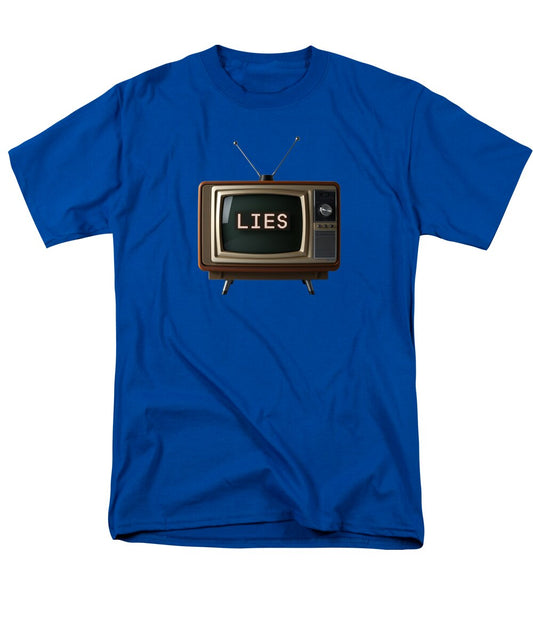 Television Lies - Men's T-Shirt  (Regular Fit)