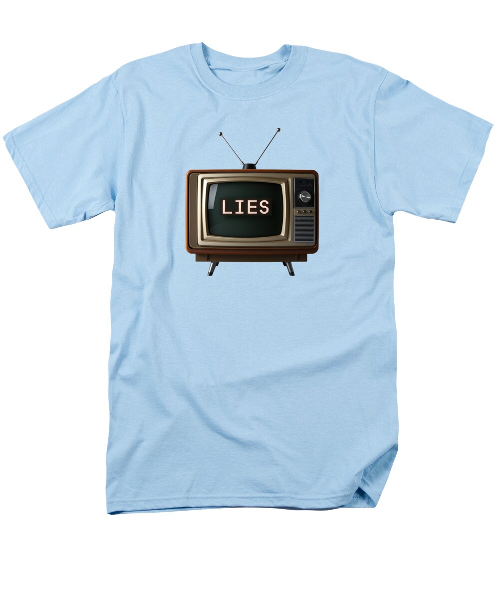 Television Lies - Men's T-Shirt  (Regular Fit)
