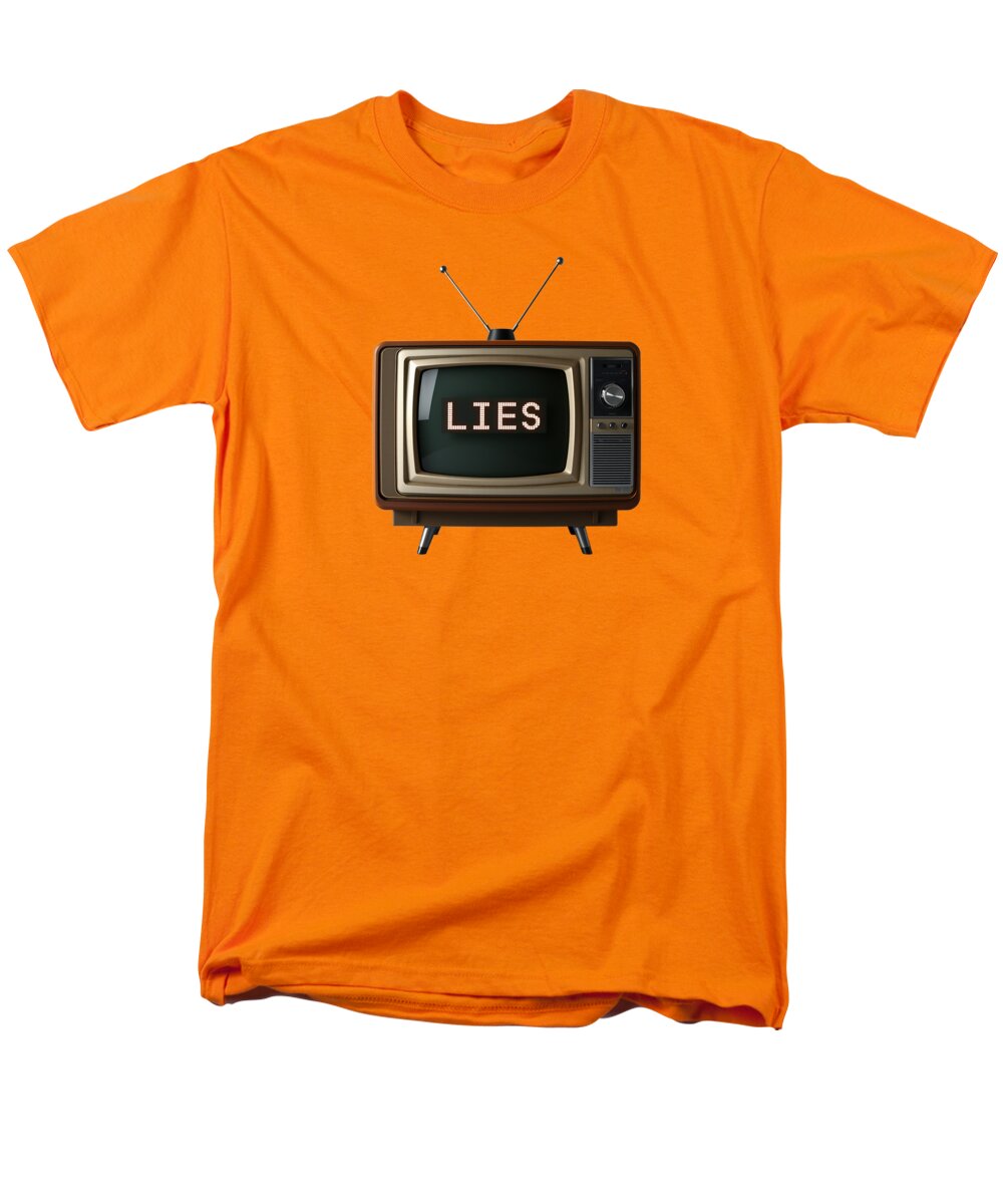 Television Lies - Men's T-Shirt  (Regular Fit)