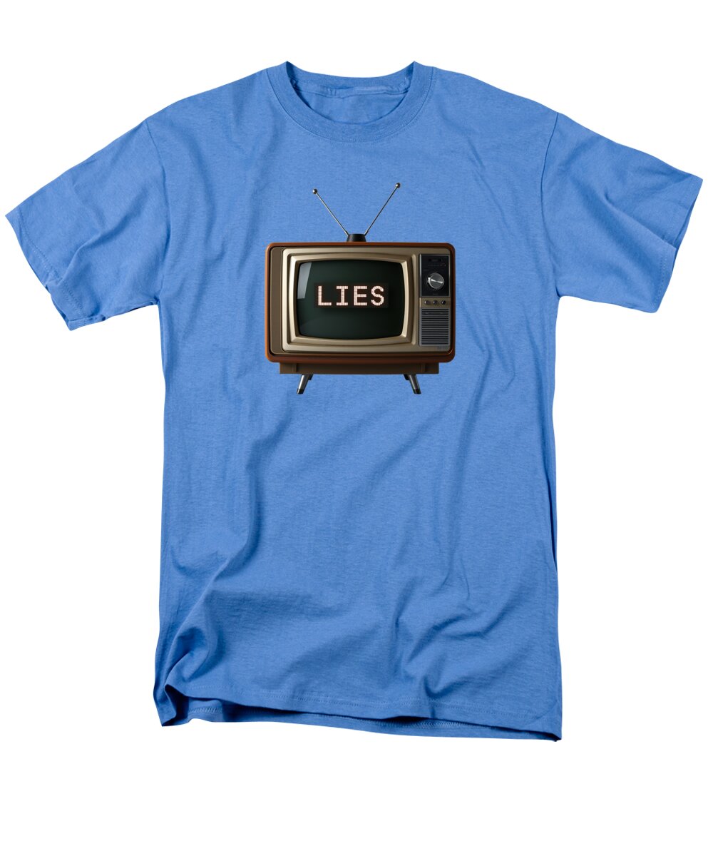 Television Lies - Men's T-Shirt  (Regular Fit)