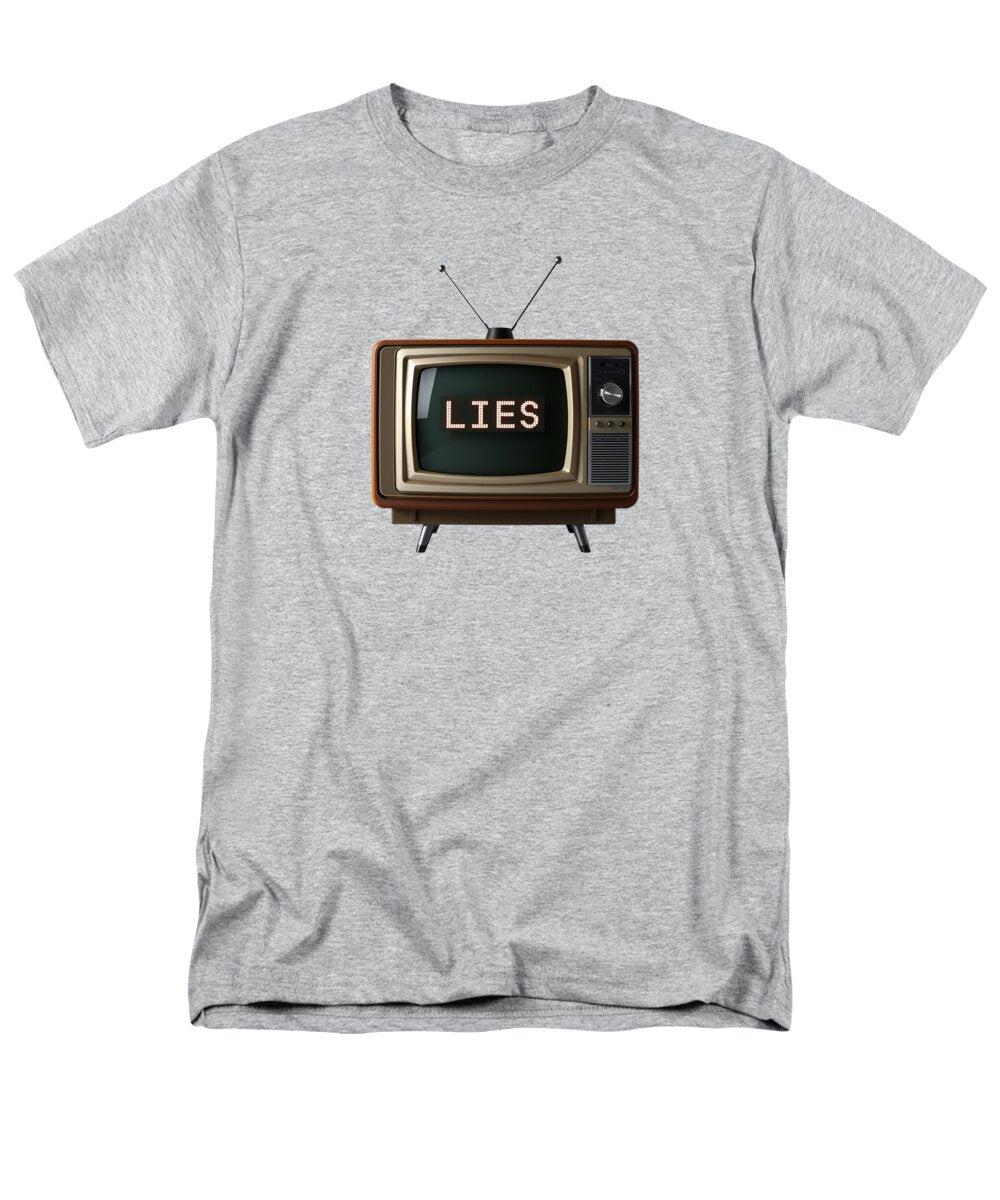 Television Lies - Men's T-Shirt  (Regular Fit)