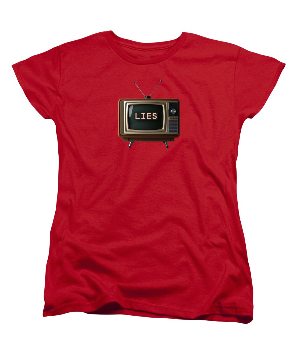 Television Lies - Women's T-Shirt (Standard Fit)