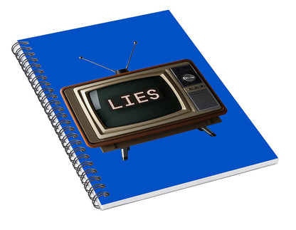 Television Lies - Spiral Notebook