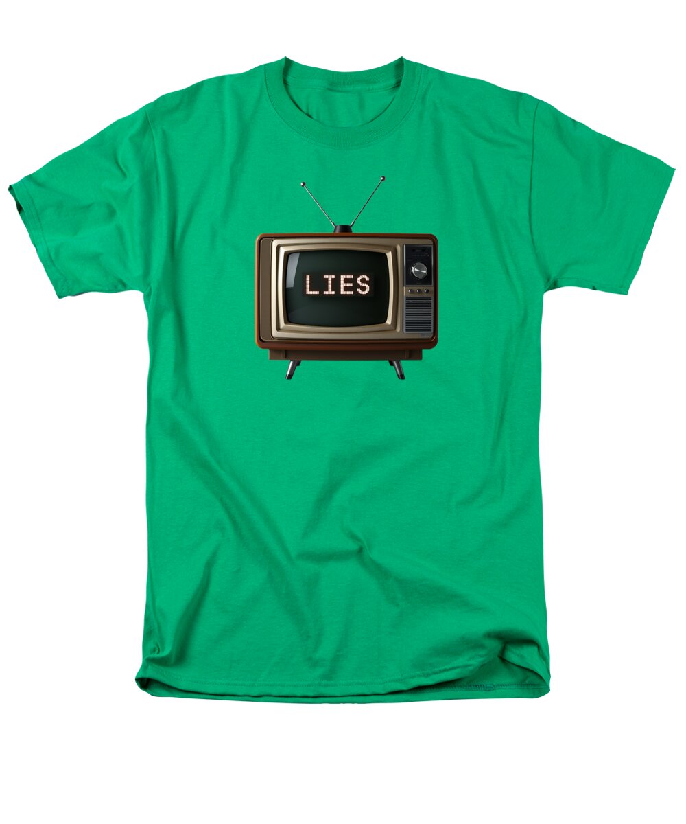 Television Lies - Men's T-Shirt  (Regular Fit)