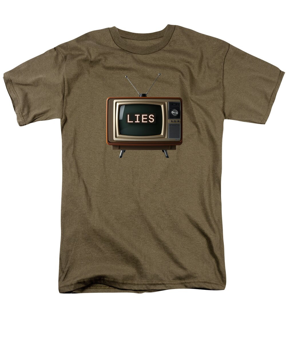 Television Lies - Men's T-Shirt  (Regular Fit)