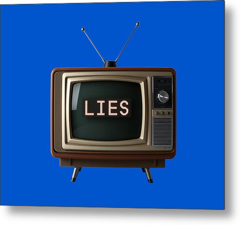 Television Lies - Metal Print
