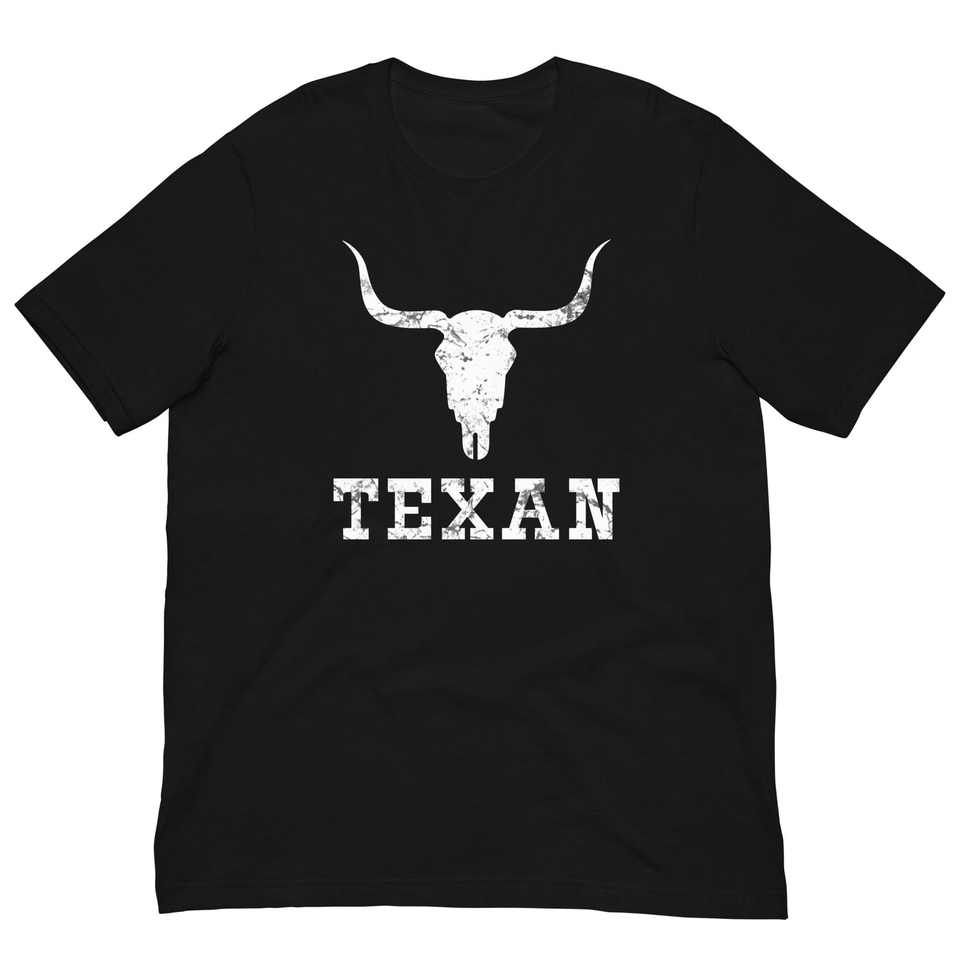 Texan Bull Skull T-shirt Black / XS