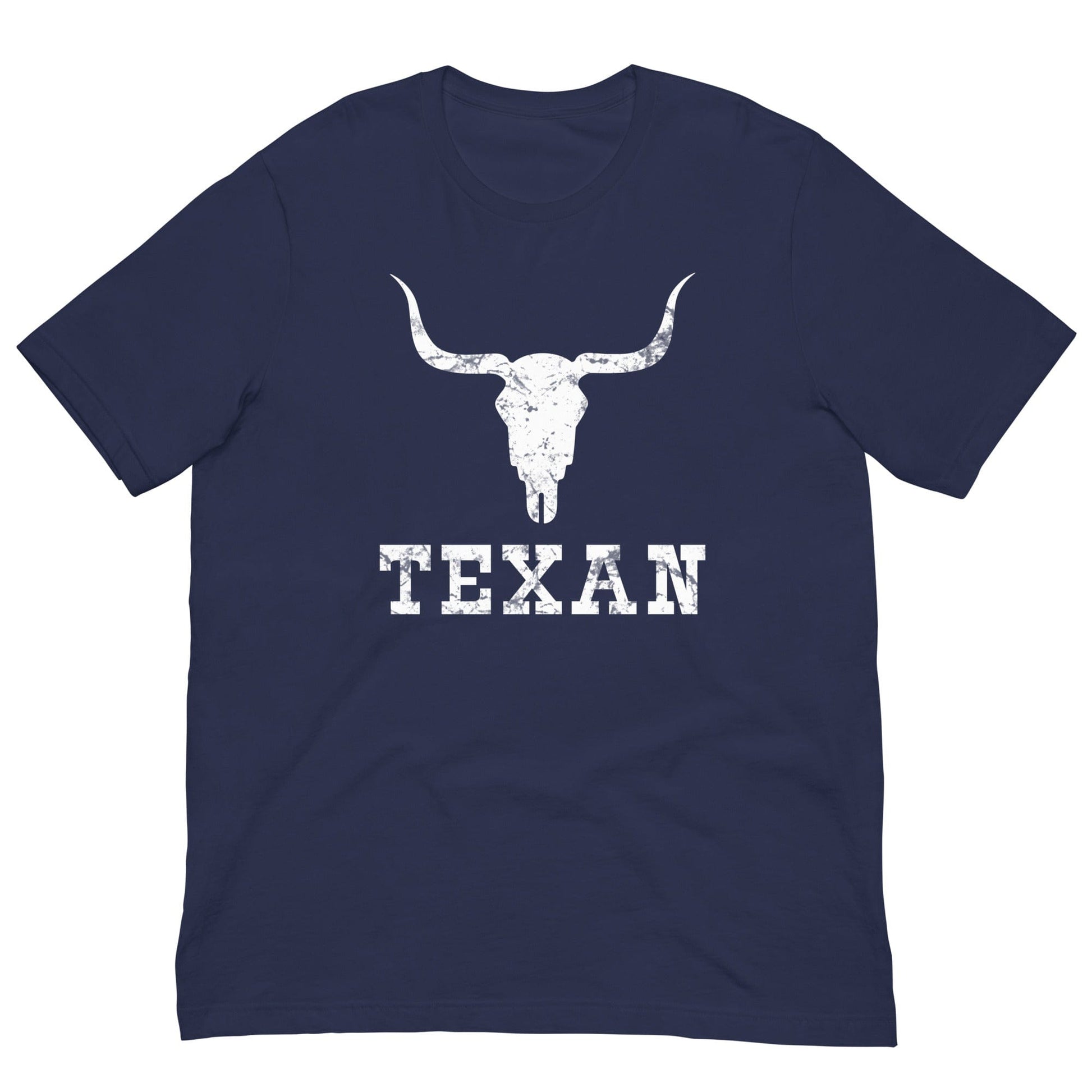 Texan Bull Skull T-shirt Navy / XS