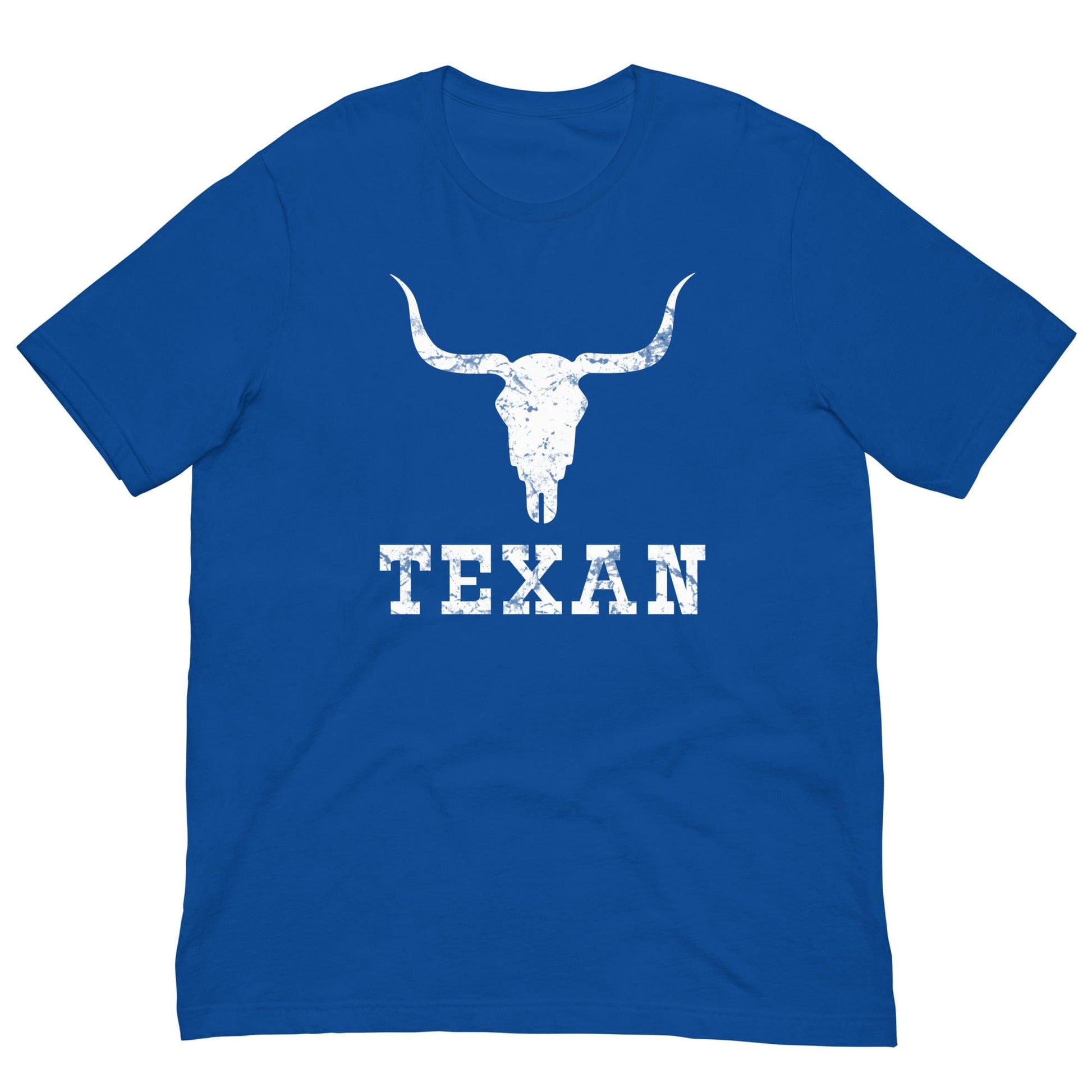 Texan Bull Skull T-shirt True Royal / S