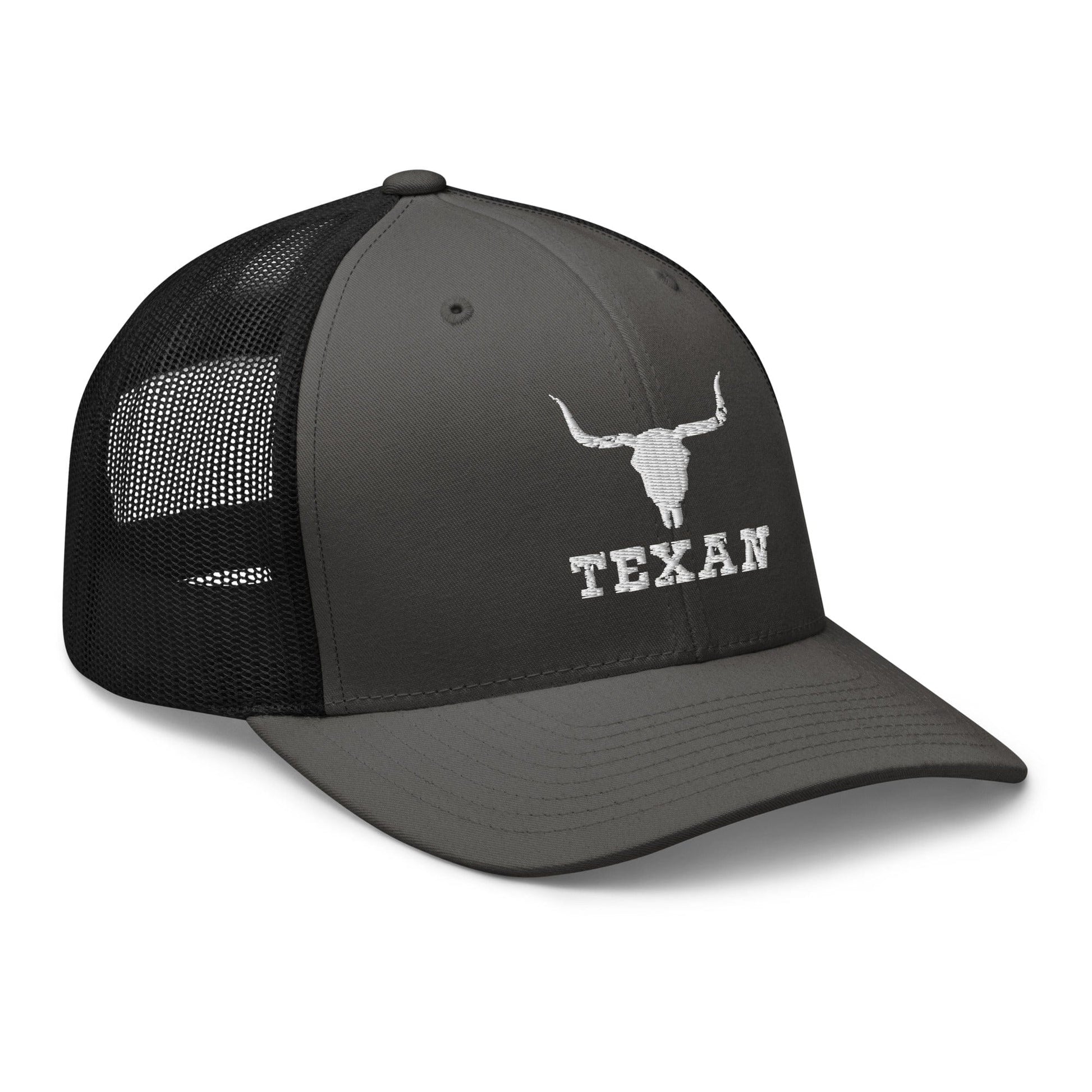 Texan Trucker Hat Texas Longhorn Skull Cap