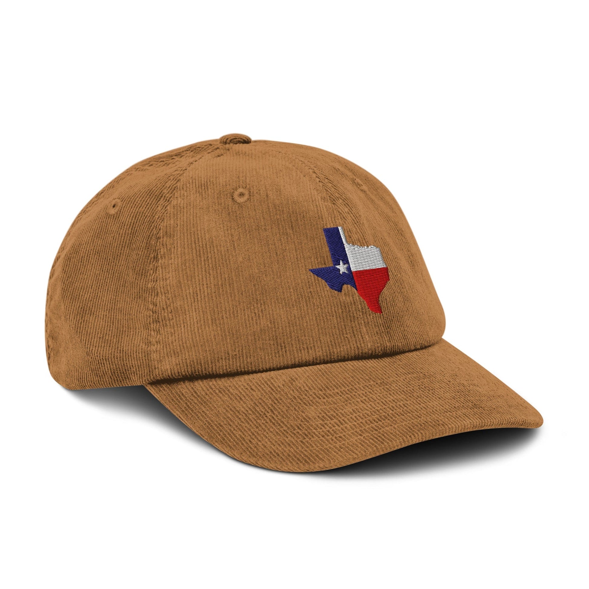 Texas Lone star sτate map Embroidered Corduroy Hat