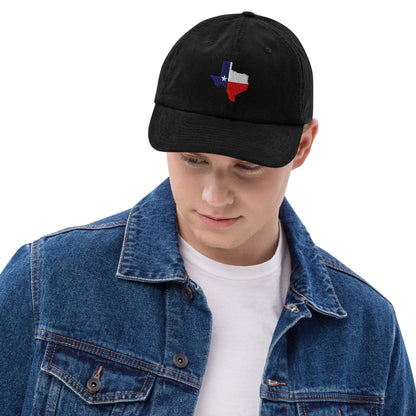 Texas Lone star sτate map Embroidered Corduroy Hat