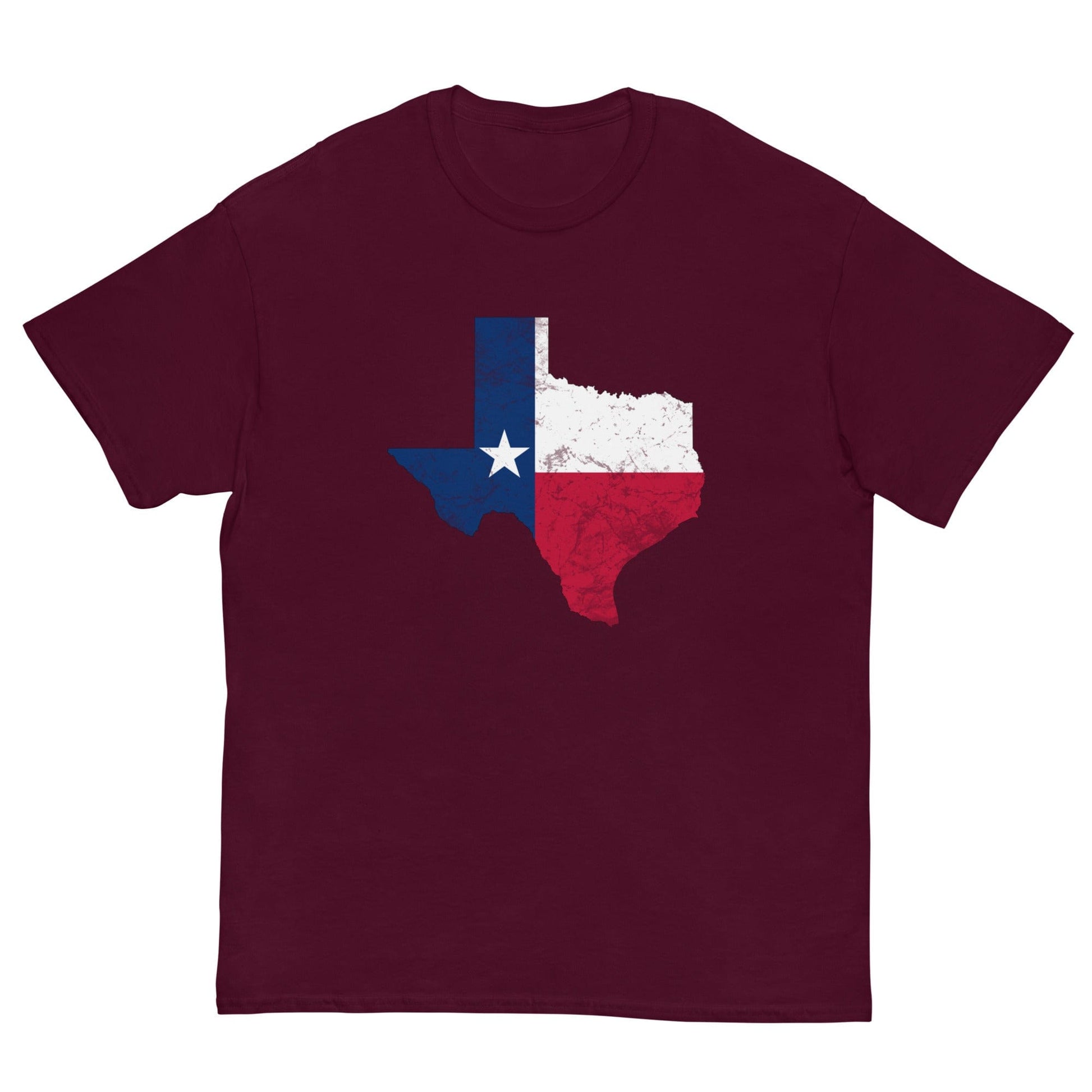 Texas State Flag T-shirt Maroon / S