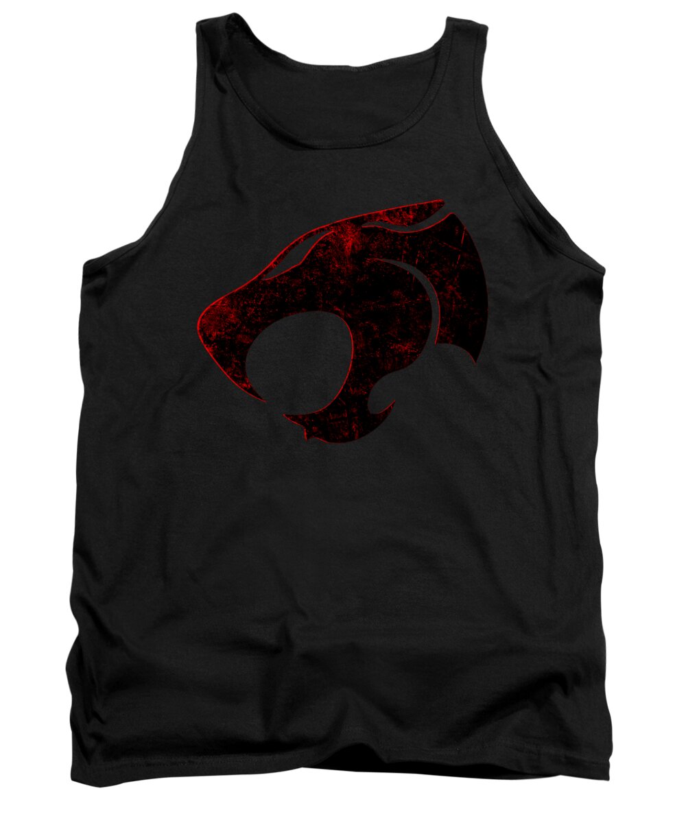 Thundera Distressed Thundercats Sign - Tank Top
