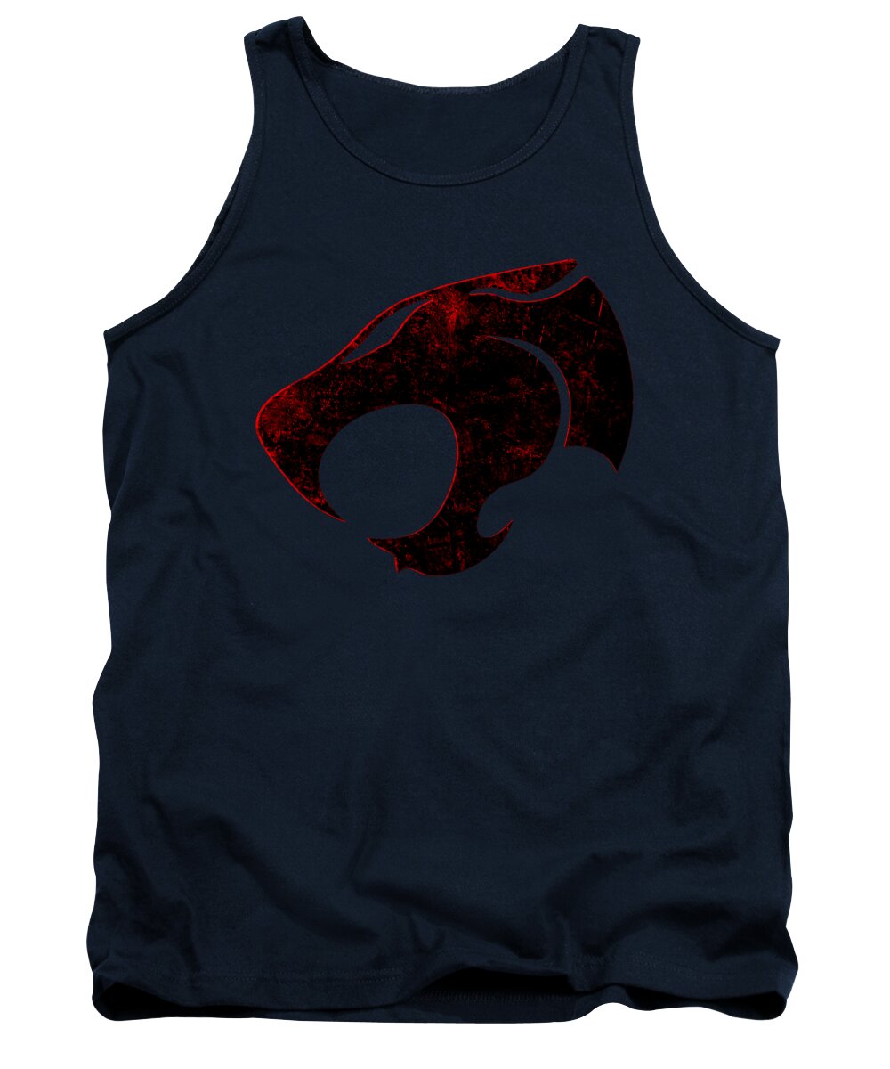 Thundera Distressed Thundercats Sign - Tank Top