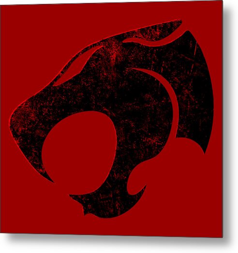 Thundera Distressed Thundercats Sign - Metal Print