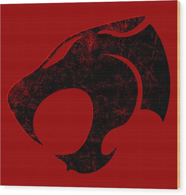 Thundera Distressed Thundercats Sign - Wood Print
