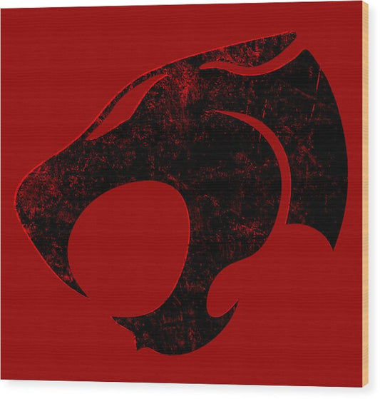 Thundera Distressed Thundercats Sign - Wood Print