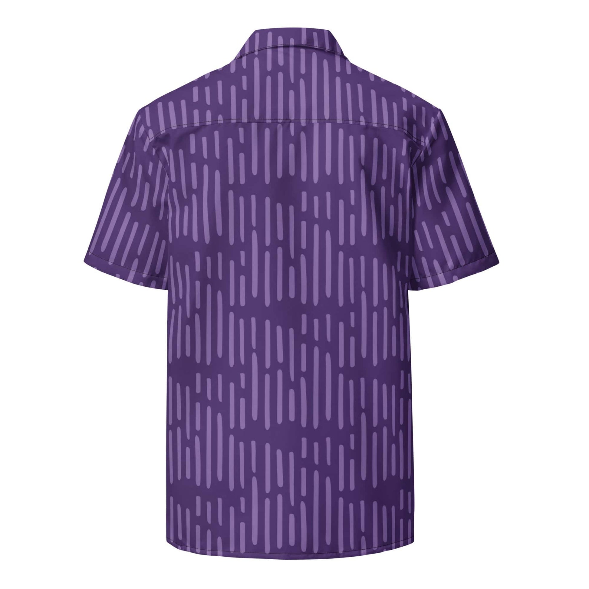 Trendy Purple pattern button Shirt