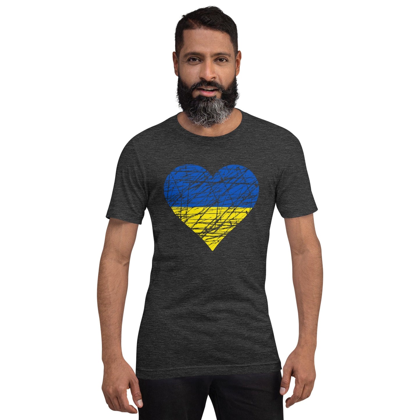 Ukraine Heart Flag Ukrajina T-shirt