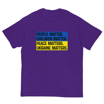 Ukraine Matters  T-shirt Purple / S