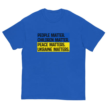 Ukraine Matters  T-shirt Royal / S