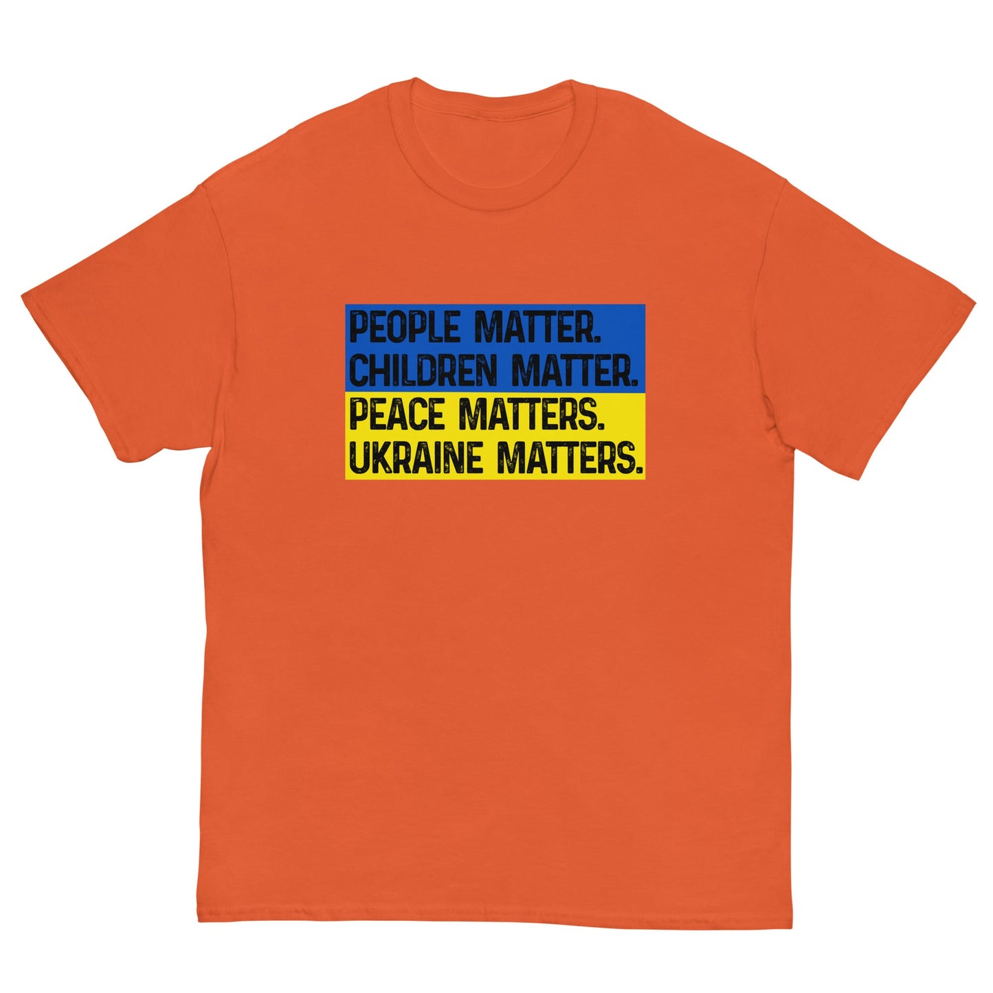Ukraine Matters  T-shirt Orange / S