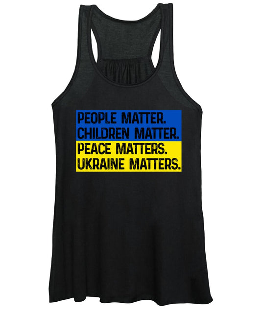 Ukraine Matters Ukrainian Flag - Women's Tank Top