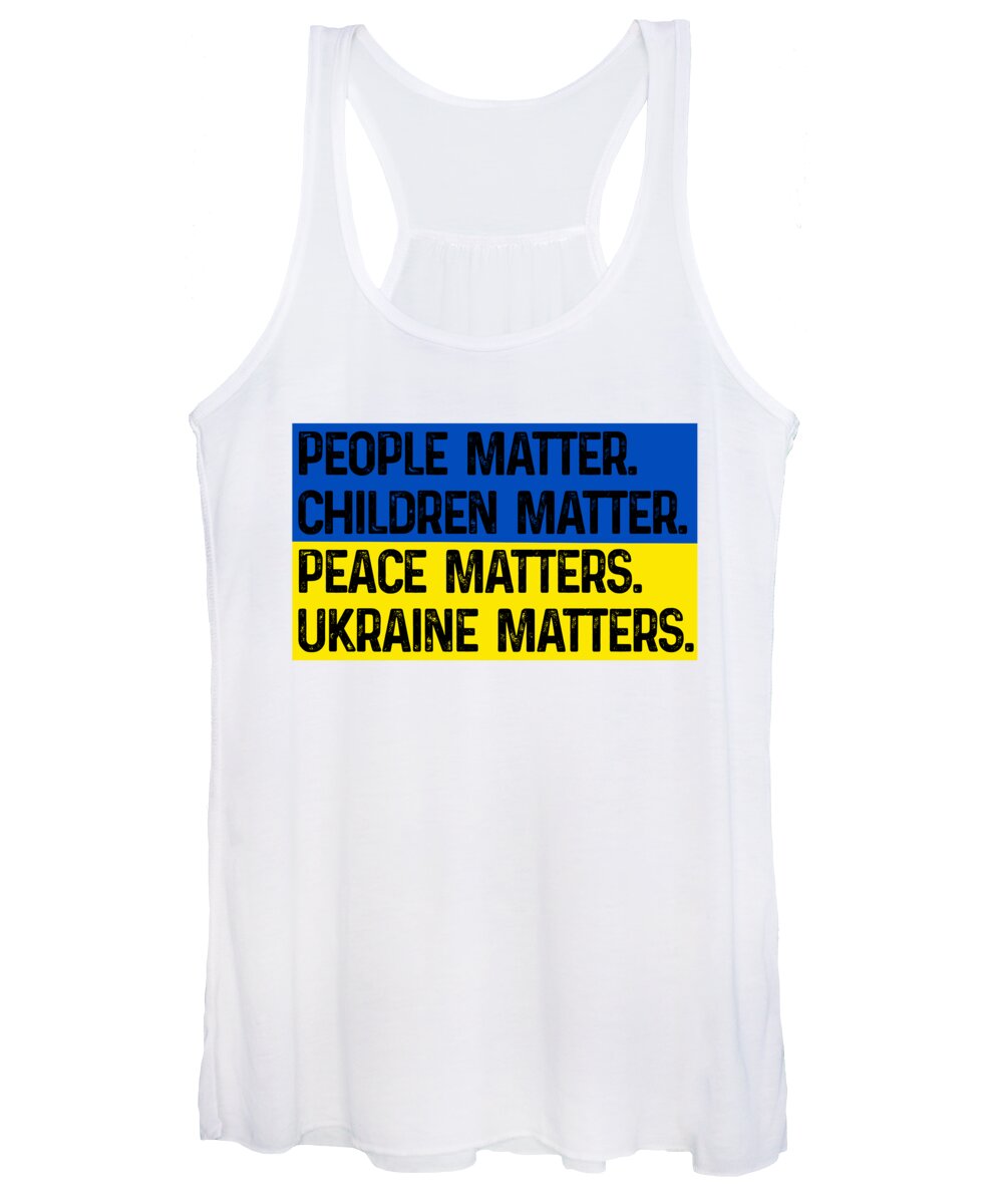 Ukraine Matters Ukrainian Flag - Women's Tank Top
