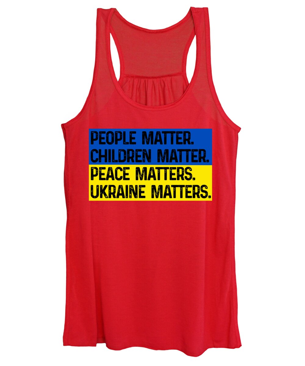 Ukraine Matters Ukrainian Flag - Women's Tank Top