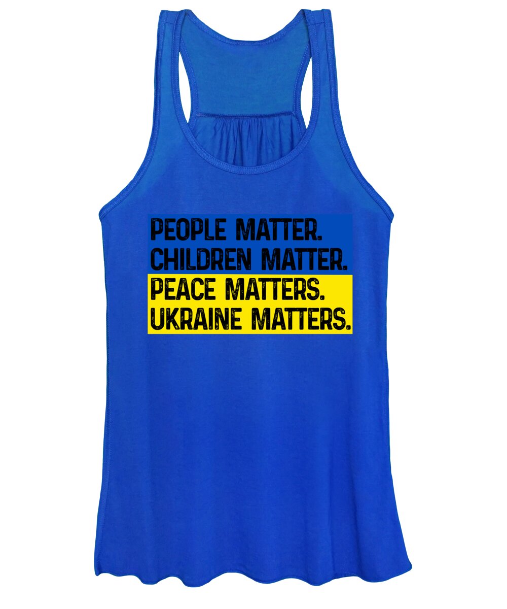 Ukraine Matters Ukrainian Flag - Women's Tank Top