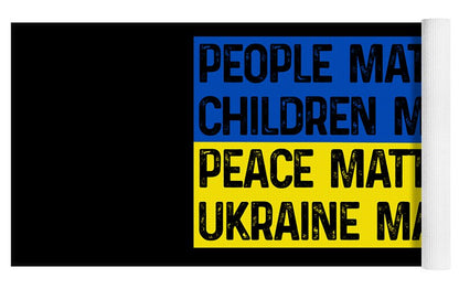 Ukraine Matters Ukrainian Flag - Yoga Mat