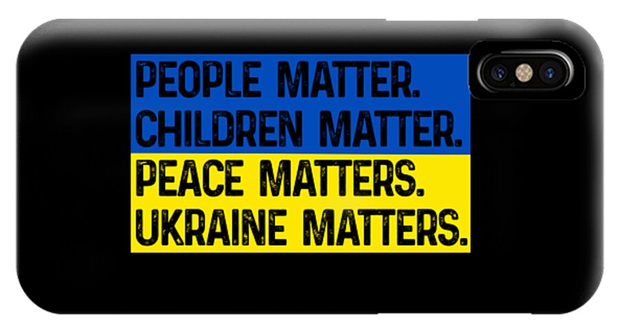 Ukraine Matters Ukrainian Flag - Phone Case