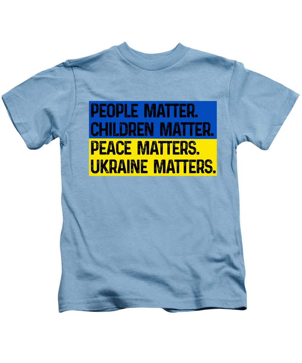 Ukraine Matters Ukrainian Flag - Kids T-Shirt