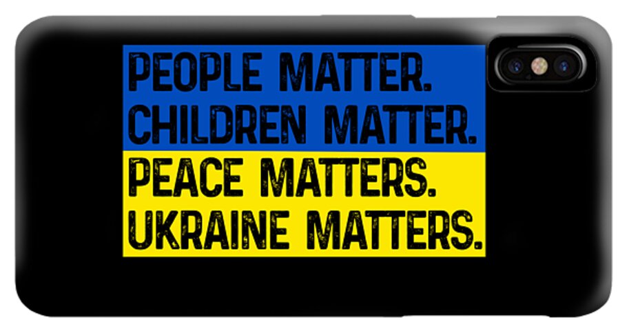 Ukraine Matters Ukrainian Flag - Phone Case