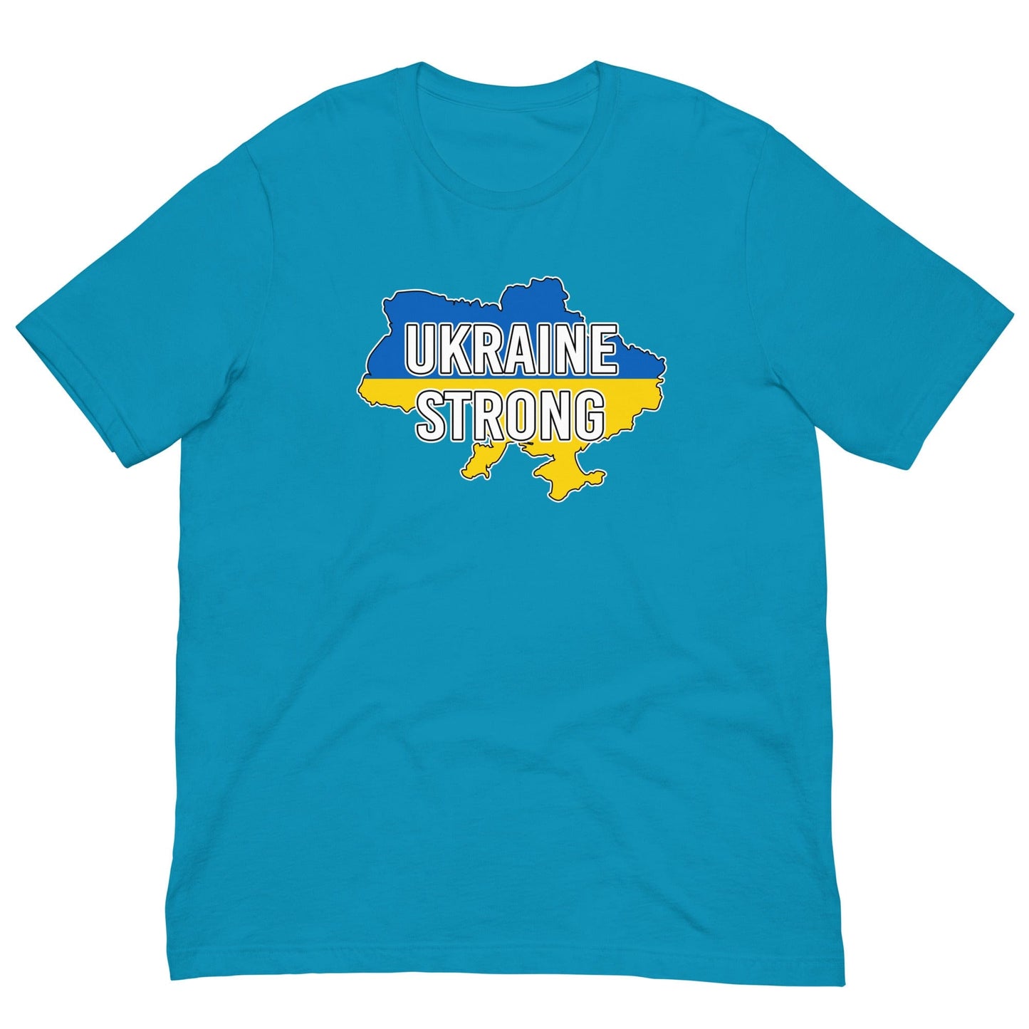 Ukraine Strong T-shirt Aqua / S