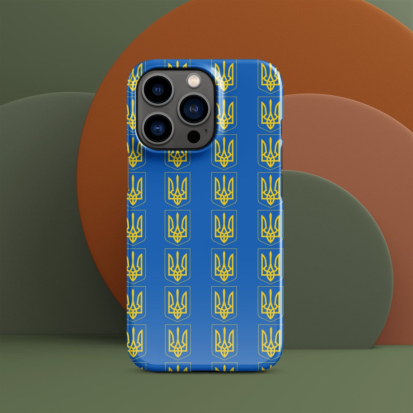 Ukrainian Coat of Arms iPhone Case – Tryzub Ukraine Trident Design | Sleek & Durable Phone Cover iPhone 13 Pro