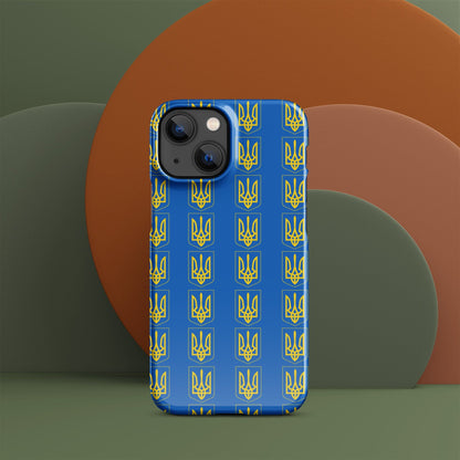 Ukrainian Coat of Arms iPhone Case – Tryzub Ukraine Trident Design | Sleek & Durable Phone Cover iPhone 13 Mini