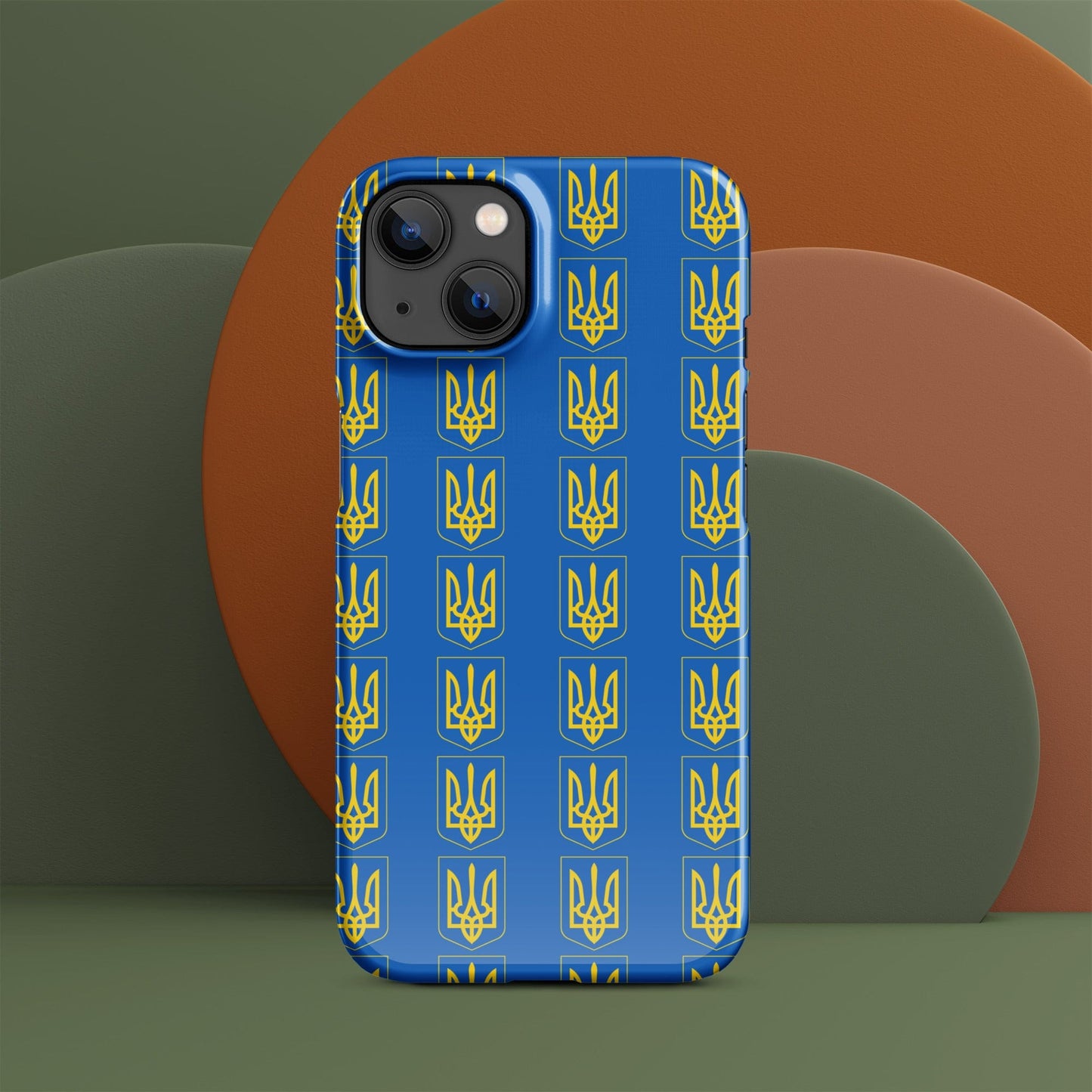 Ukrainian Coat of Arms iPhone Case – Tryzub Ukraine Trident Design | Sleek & Durable Phone Cover iPhone 13