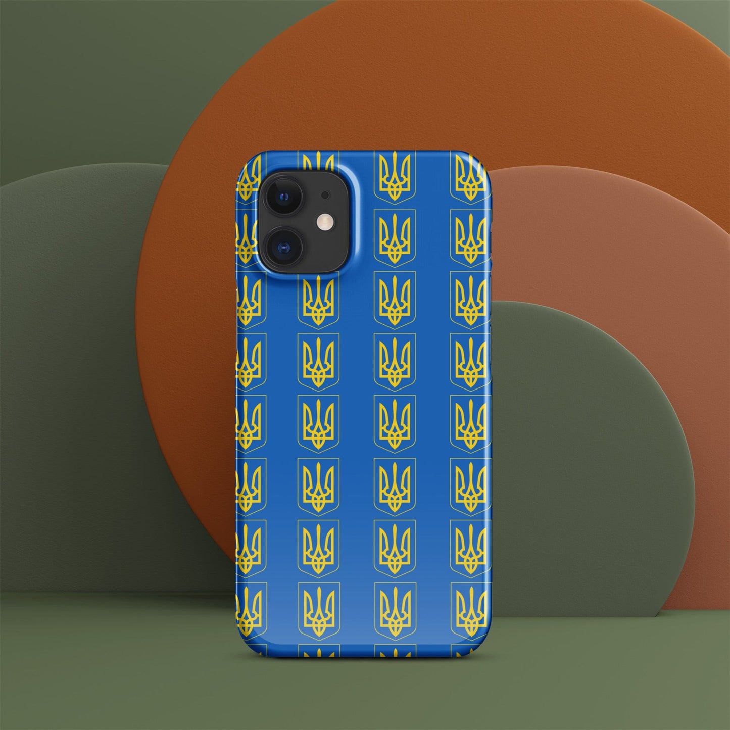 Ukrainian Coat of Arms iPhone Case – Tryzub Ukraine Trident Design | Sleek & Durable Phone Cover iPhone 12 Mini